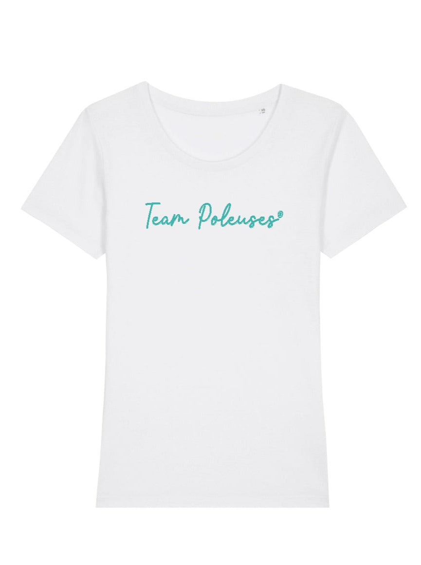 T-shirt de Pole Dance Blanc Team Poleuses Maiamé Polewear