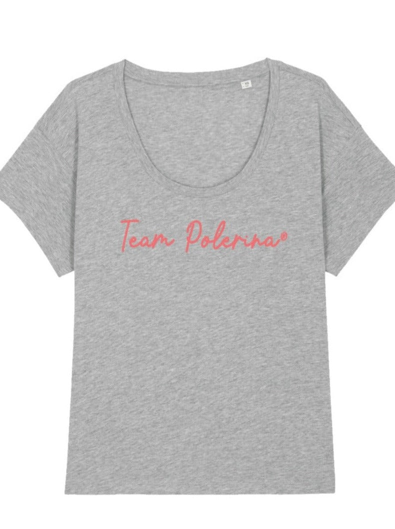 T-shirt de Pole Dance gris Team Polerina Maiamé Polewear